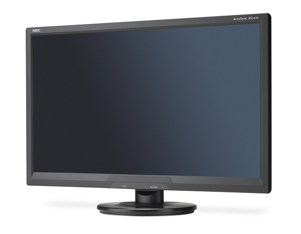 NEC 24" AccuSync AS242W, Full HD, TN - sk&auml;rm, Svart