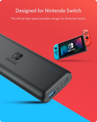 Anker Powercore Nintendo 20100mAh, Black