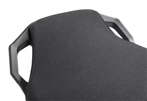 DELTACO Office H&ouml;jdjusterbar st&aring;stol, sv&auml;ng, rotera och tilta, 360&deg;, svart