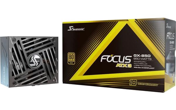 Seasonic FOCUS GX-850 V4 ATX 3.1 850W - PSU, 80 Plus Gold