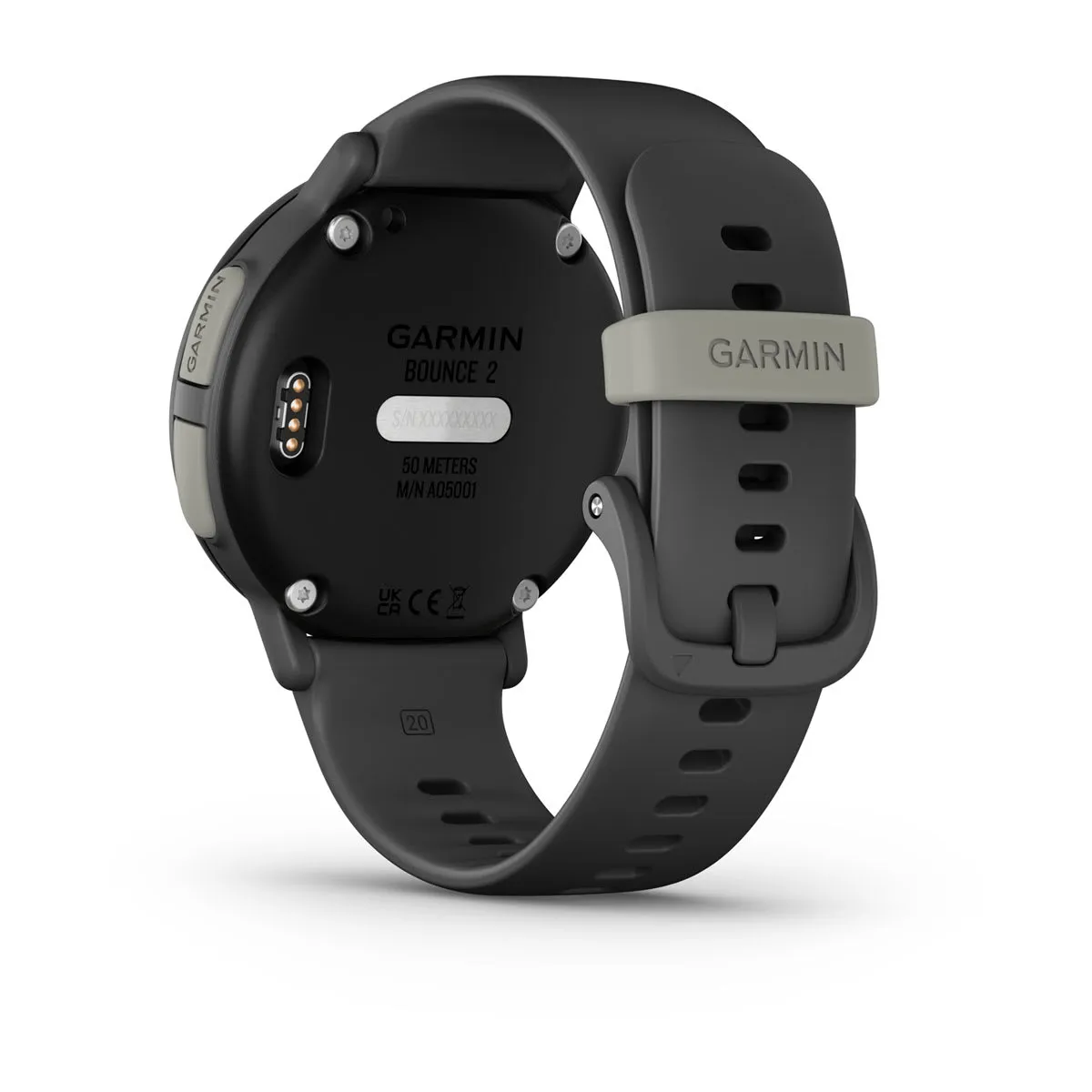 Garmin Bounce 2 LTE 43mm Smartwatch, Slate Grey