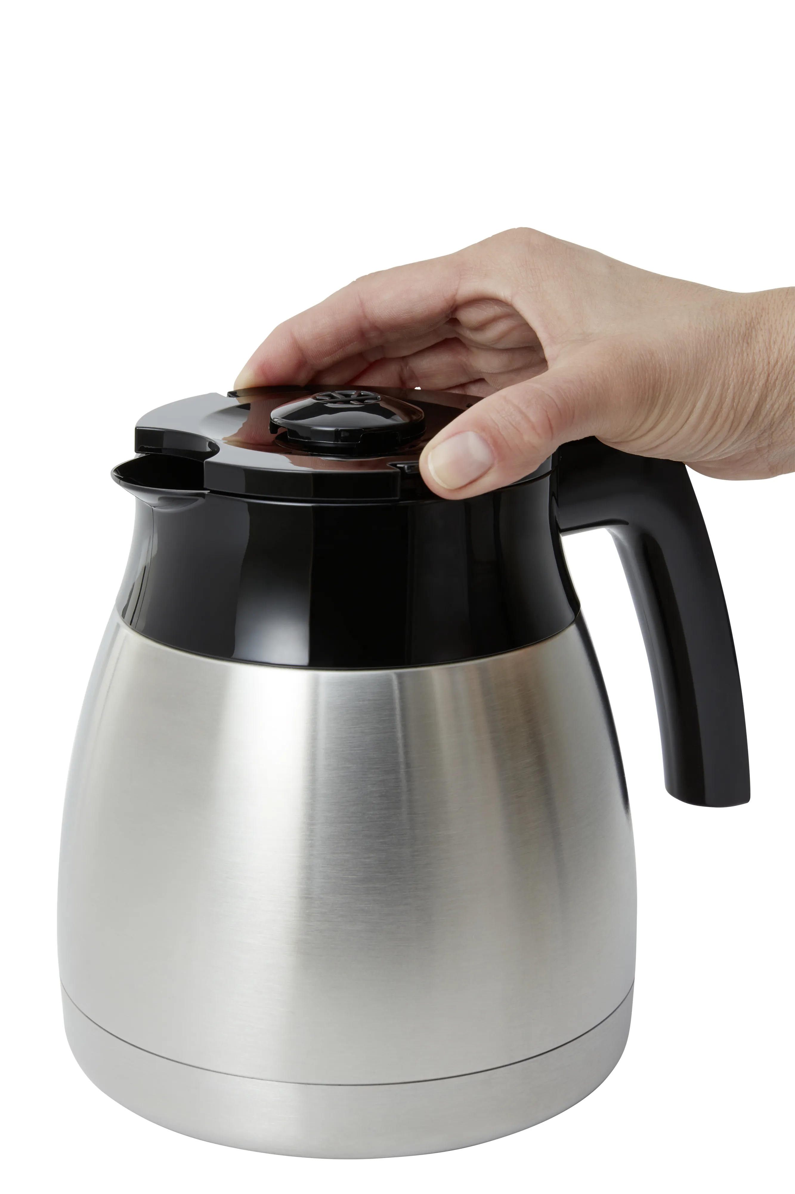 Melitta EasyTopII Therm - coffee maker, Black, Stainless steel
