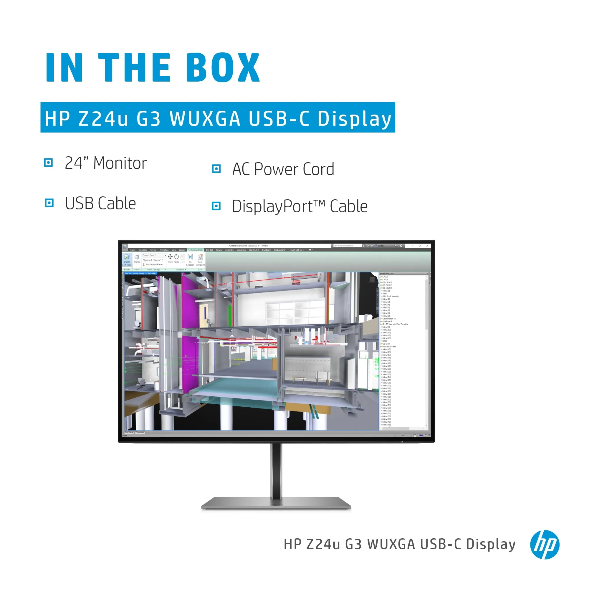 HP Z24n G3 24" WUXGA, IPS Monitor