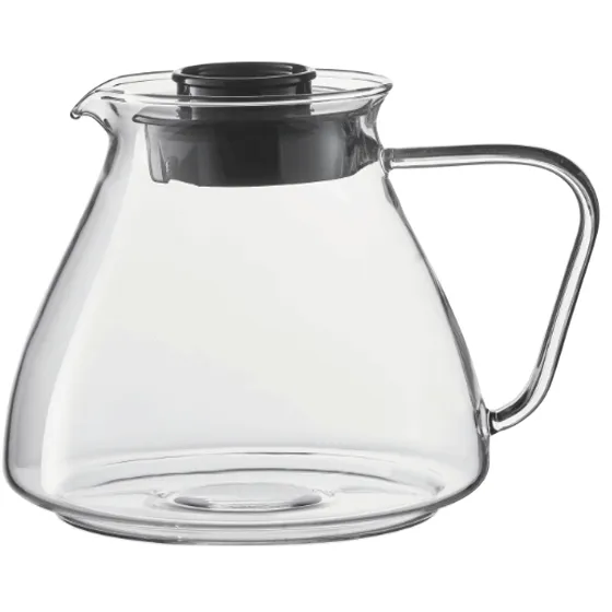 Melitta Borosilicate Glass Replacement Jug for EPOS and epour Coffee Machines, Black