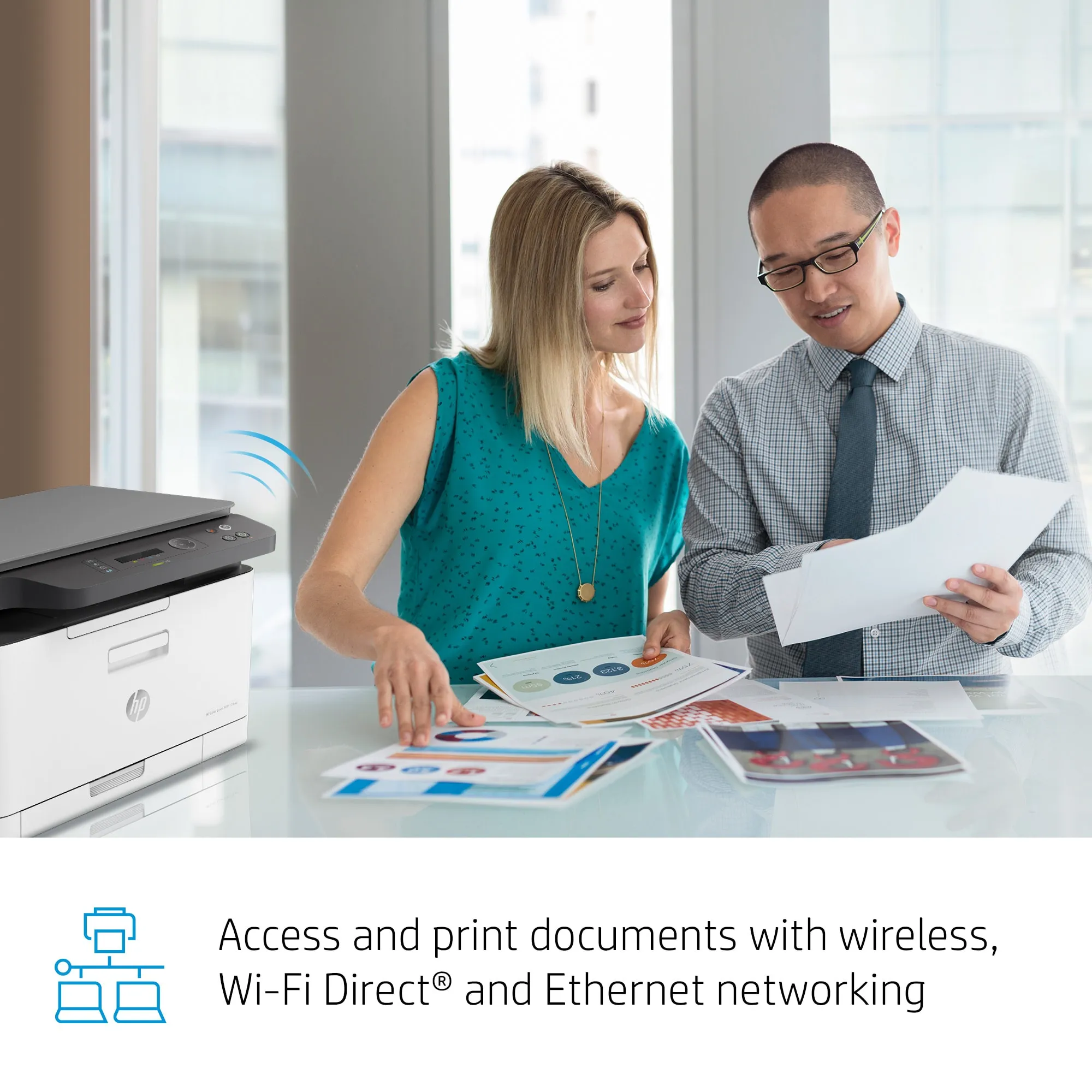 HP Color Laser MFP 178nw A4  - multifunktions f&auml;rglaserskrivare