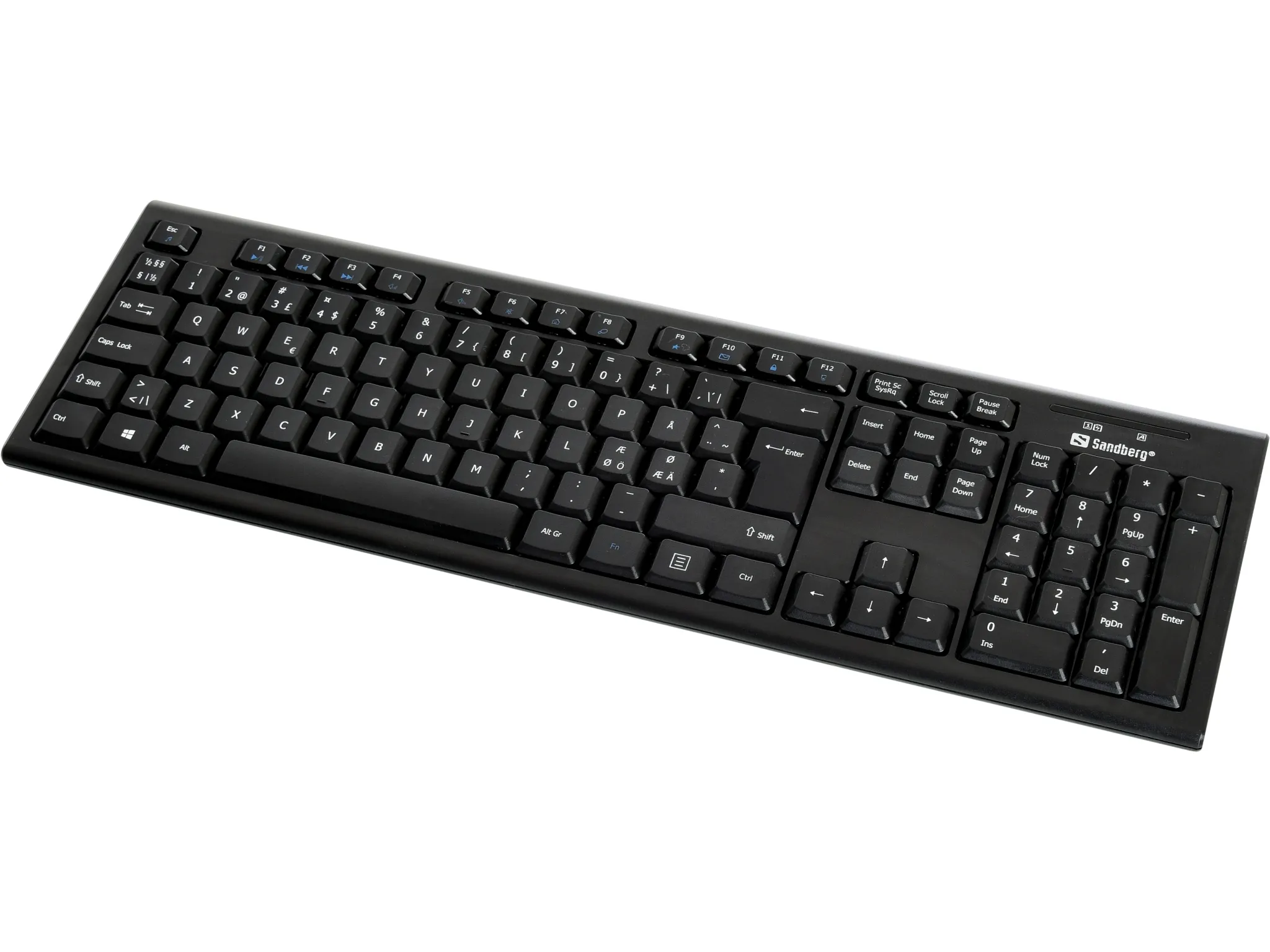 Sandberg Wireless Office DesktopSet (631-20) tr&aring;dl&ouml;st tangentbord och mus, svart