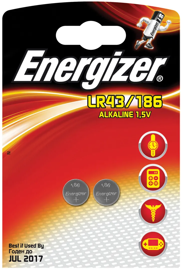 Energizer Alkaline LR43/186 (2)