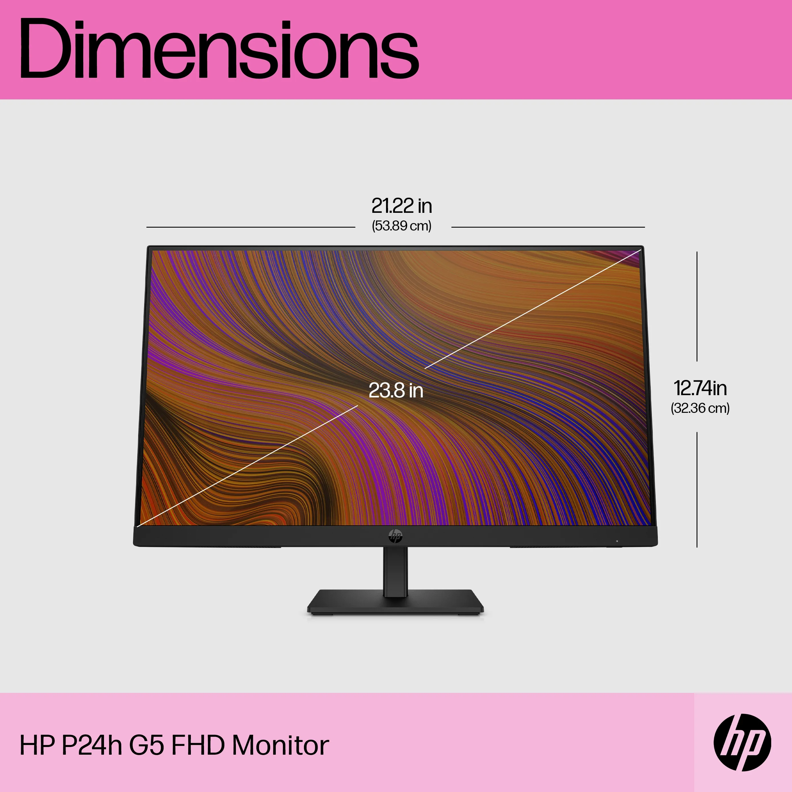 HP 24&quot; P24h G5 Full HD, IPS - monitor