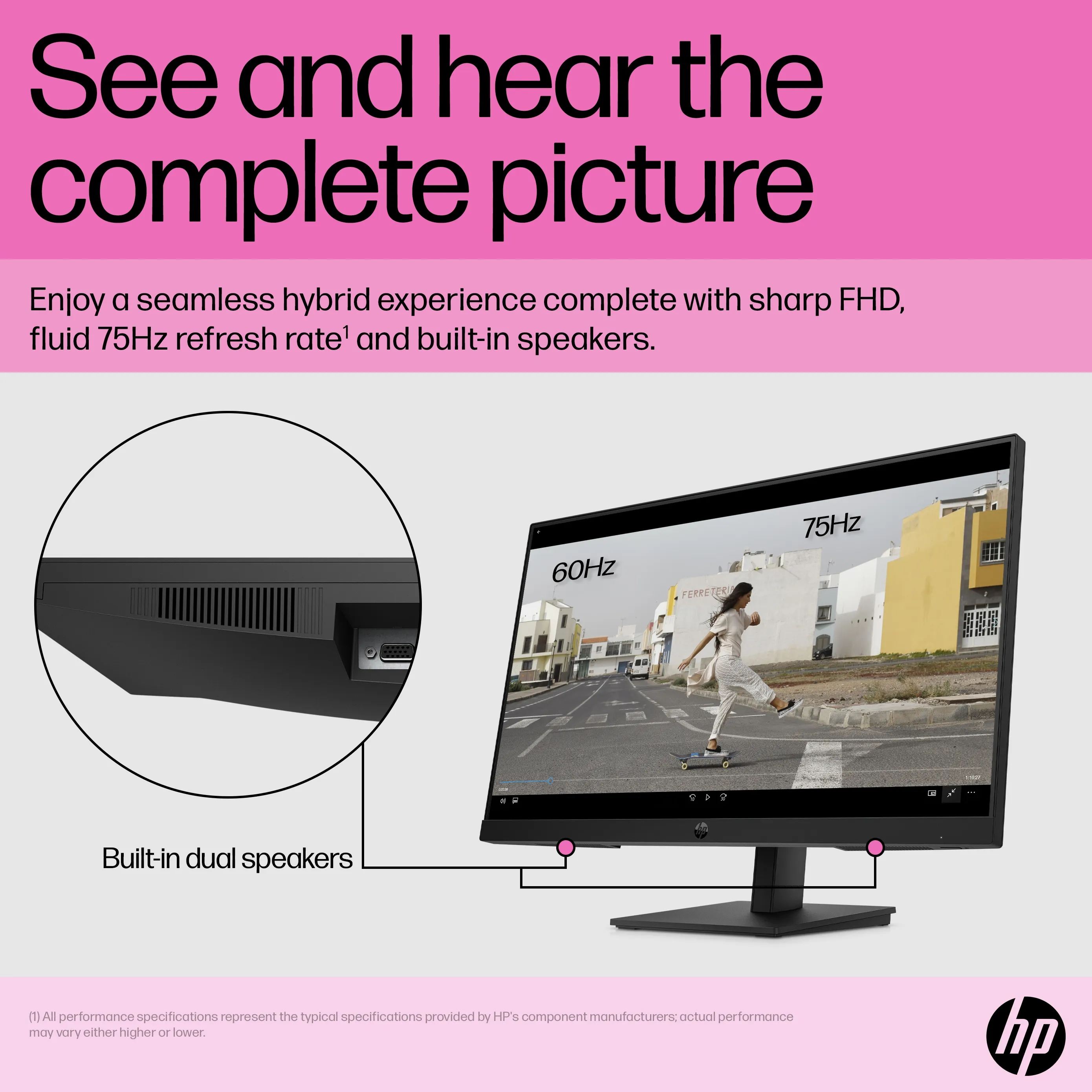 HP 24&quot; P24h G5 Full HD, IPS - monitor
