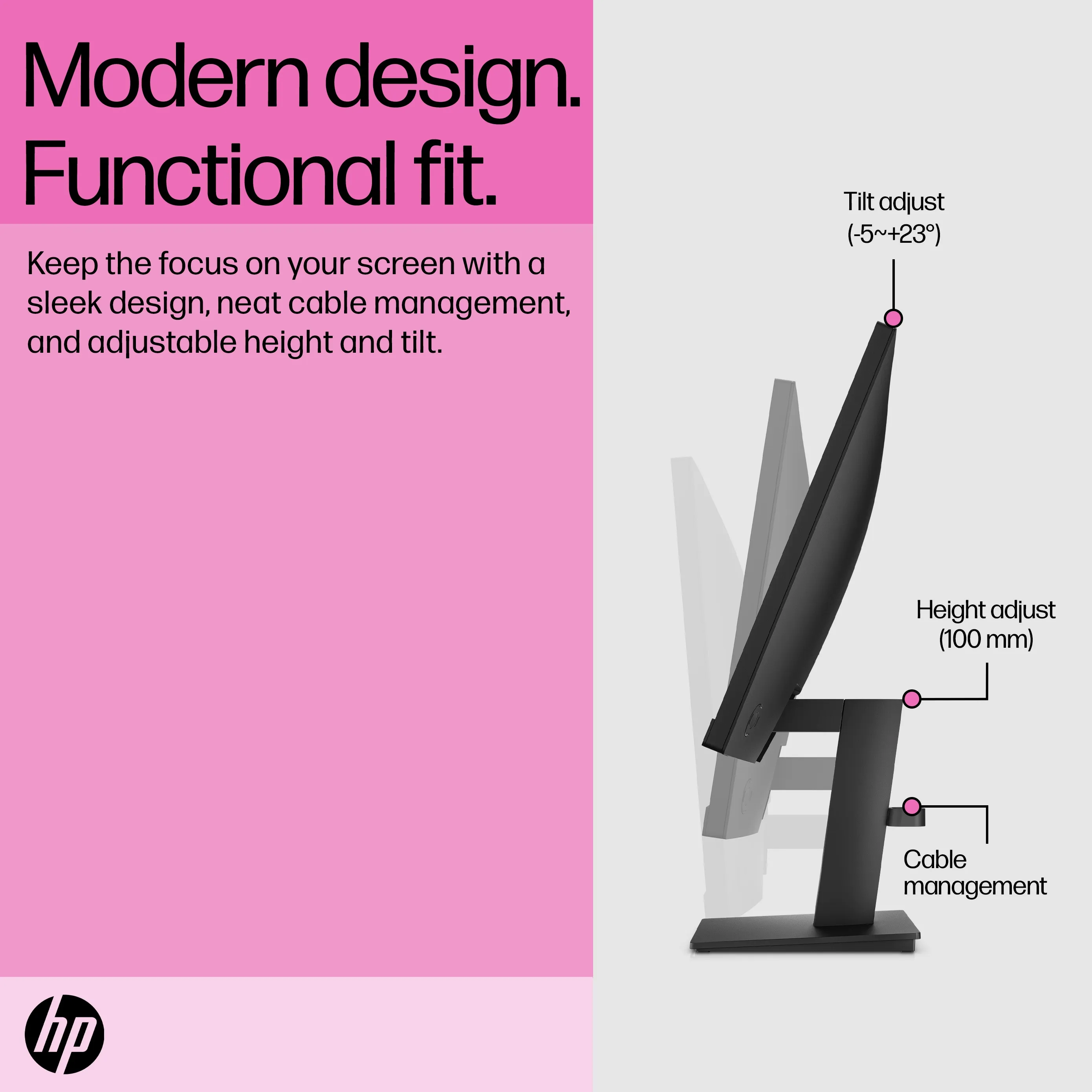 HP 24&quot; P24h G5 Full HD, IPS - monitor