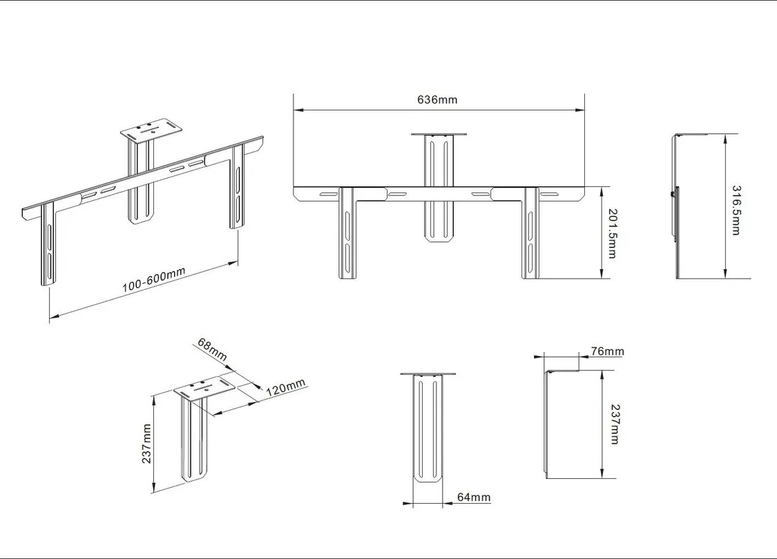 M Universal Camera Holder 55"-110"