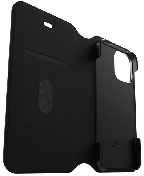 OtterBox Strada Via, iPhone 12 / 12 Pro - Wallet Case, Black