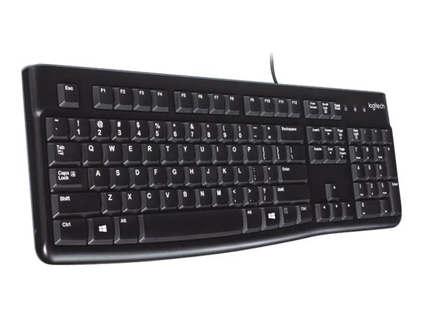 Logitech K120 -n&auml;pp&auml;imist&ouml;, musta