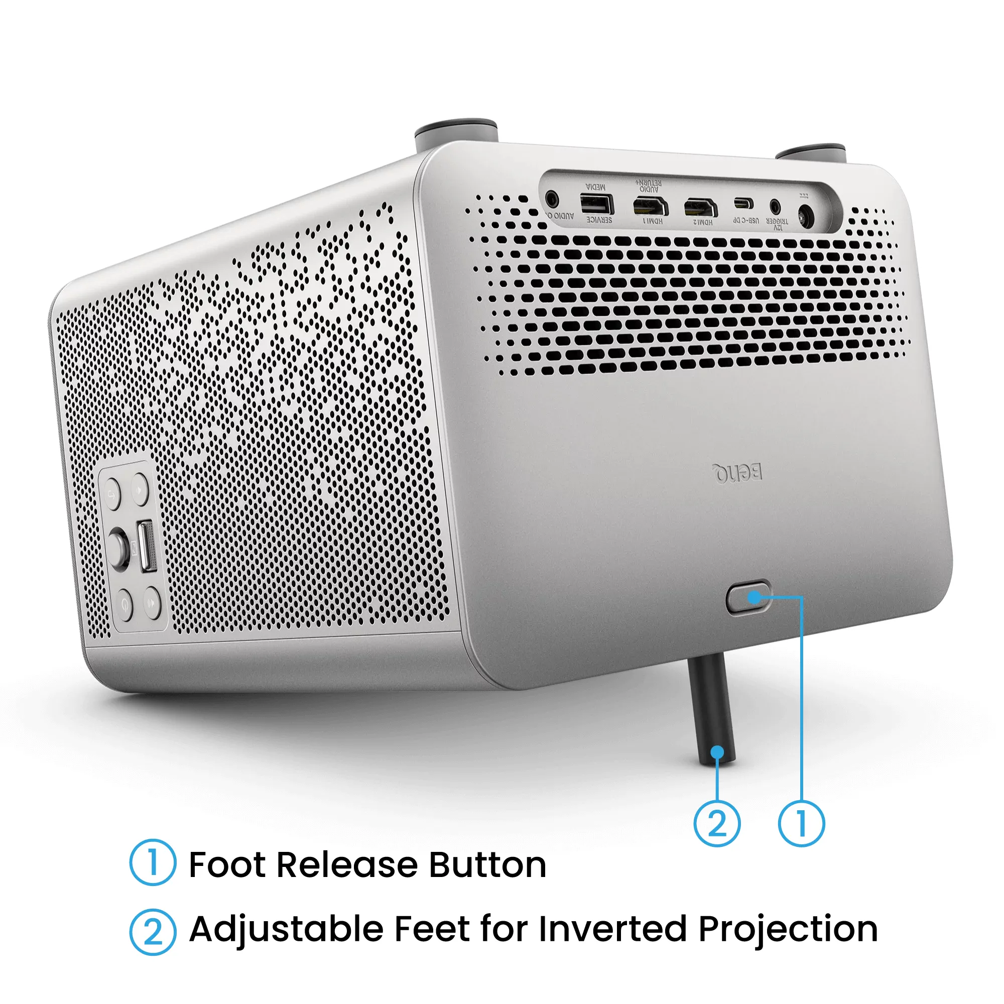 BenQ TK705STi Short Throw Google TV DLP 4K UHD 3000 ANSI lm LED Projector, Grey