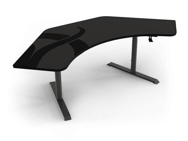 Arozzi Arena Angelo - gaming desk, gun metal