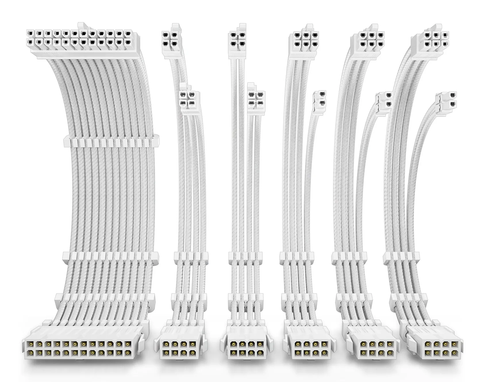 Antec PSU extension cable kit with 3 x PCI-E 8pin connectors - White