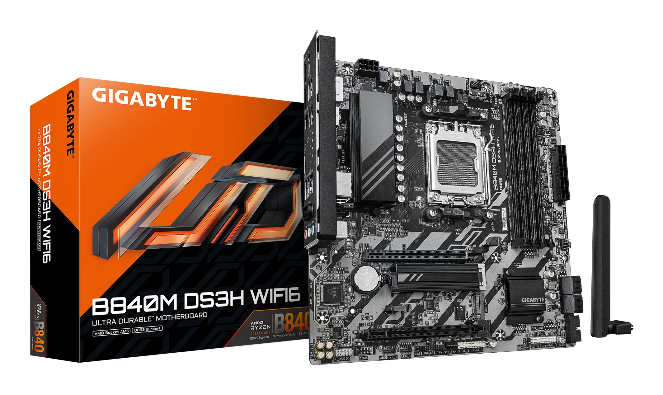 Gigabyte B840M DS3H WiFi 6 AM5 mATX Motherboard Gigabyte B840M DS3H WiFi 6 AM5 mATX Motherboard