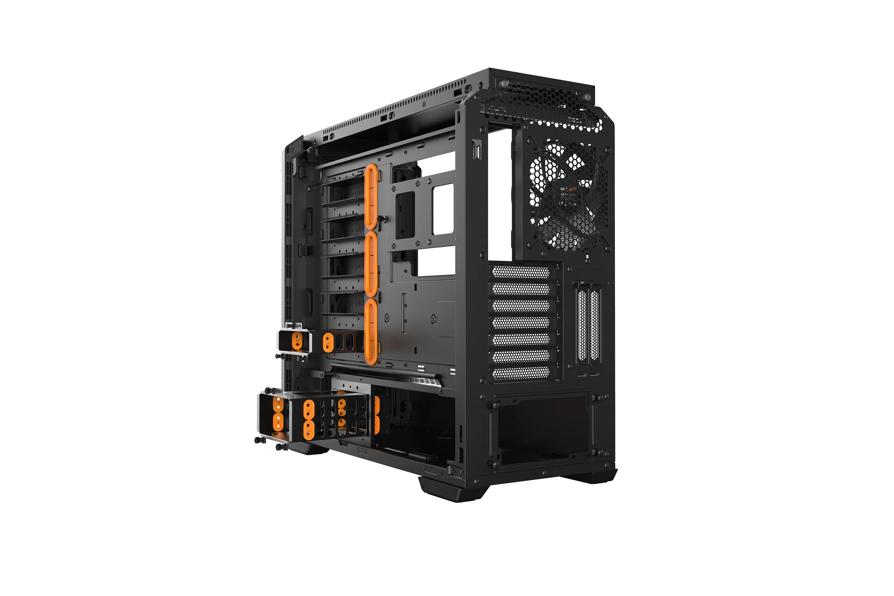 be quiet! Silent Base 601 Window - Mid Tower case, window, Black, Orange