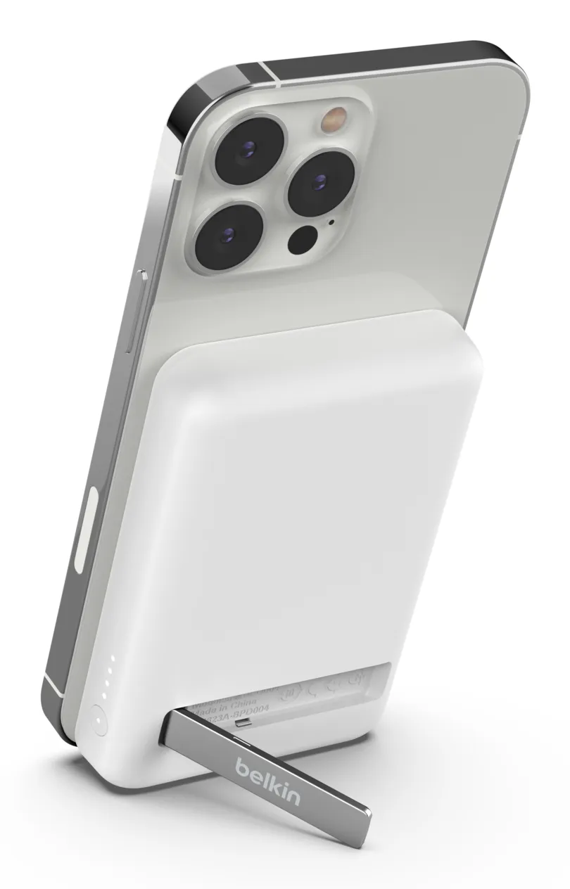Magnetic Wireless Power Bank 5,000mAh White