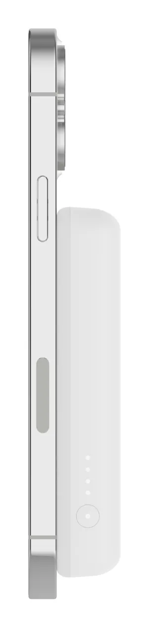 Magnetic Wireless Power Bank 5,000mAh White