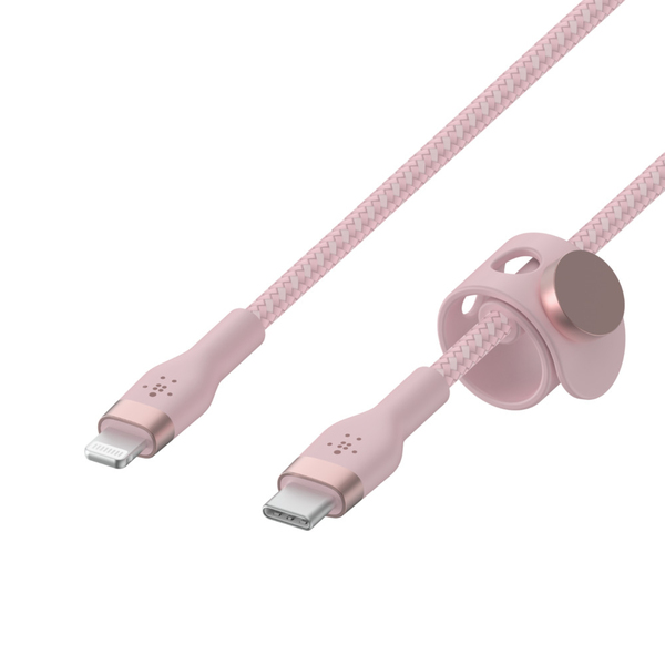 Belkin BOOST CHARGE USB-C to LTG_Braided Silicon, 3m, Pink