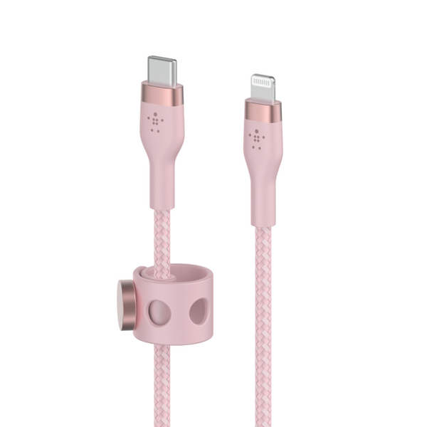 Belkin BOOST CHARGE USB-C to LTG_Braided Silicon, 3m, Pink