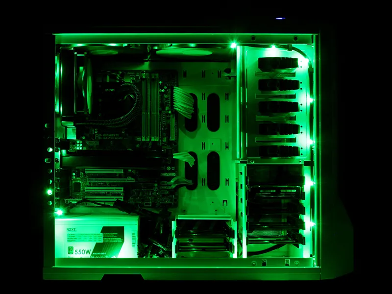 NZXT Sleeved LED Kit Cable 1M Green