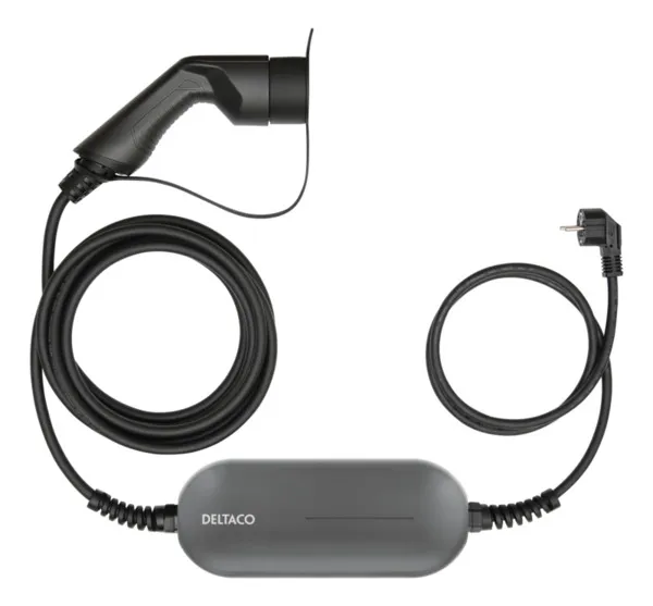 Deltaco e-Charge, cable Mode2, Schuko - type 2, 8A, 1,5+4M