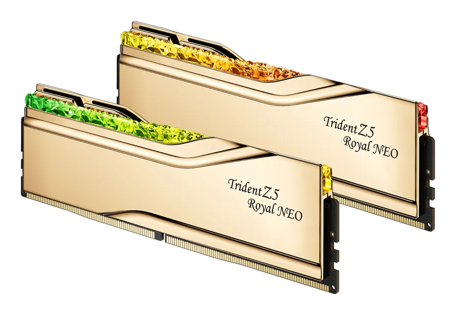 G.Skill 32B (2x16) DDR5 6400MHz Trident Z5 Royal Neo RGB Gold (AMD) CL30 1.40V