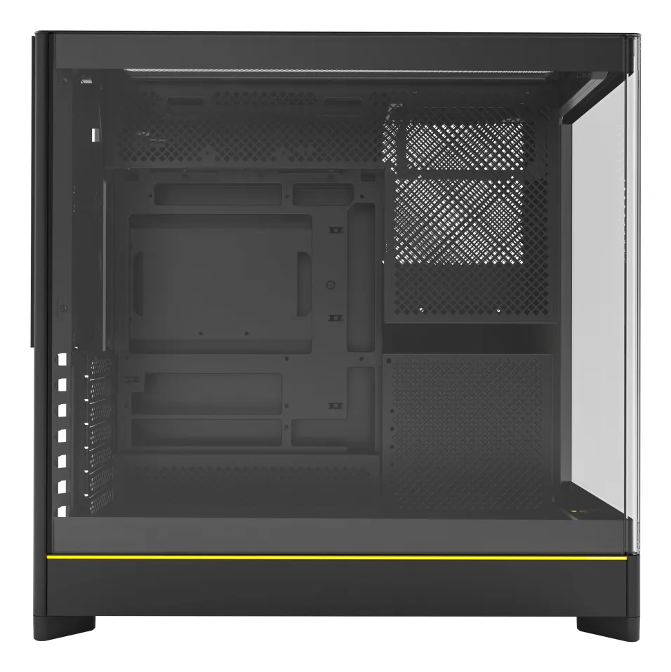 MONTECH HS02 -miditornikotelo ikkunalla ja RGB-valaistuksella, musta / valkoinen