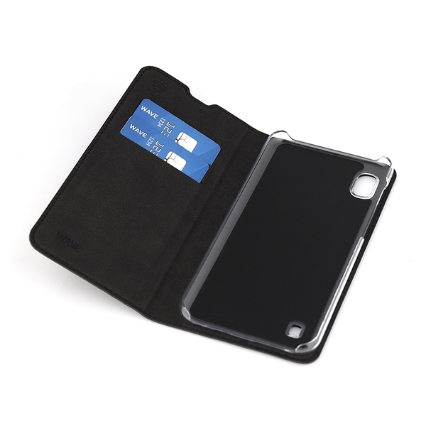 Musta WAVE Book Case, Samsung Galaxy A10