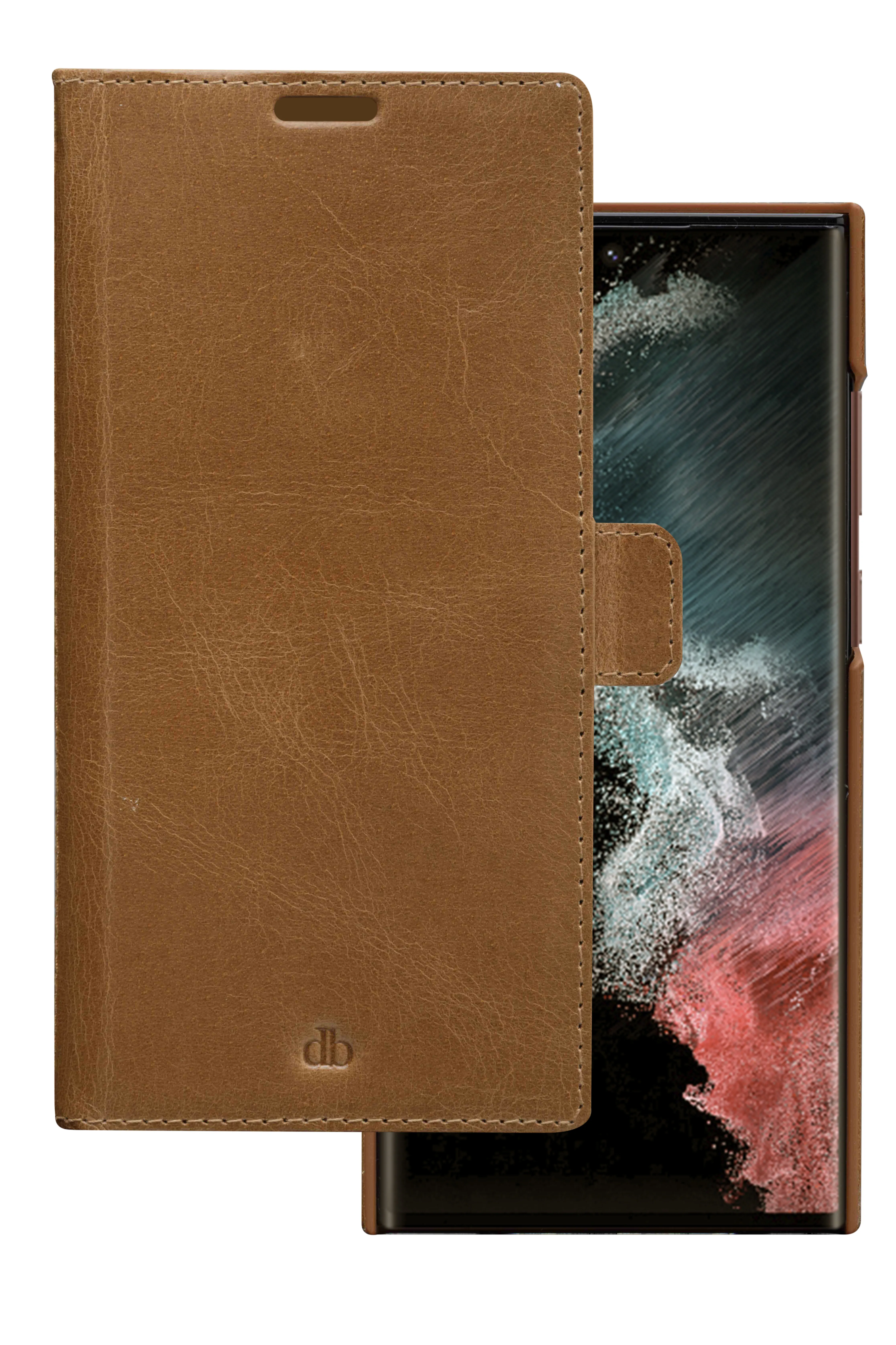Dbramante1928 Lynge, Galaxy S22 Ultra - Folio Case, Tan
