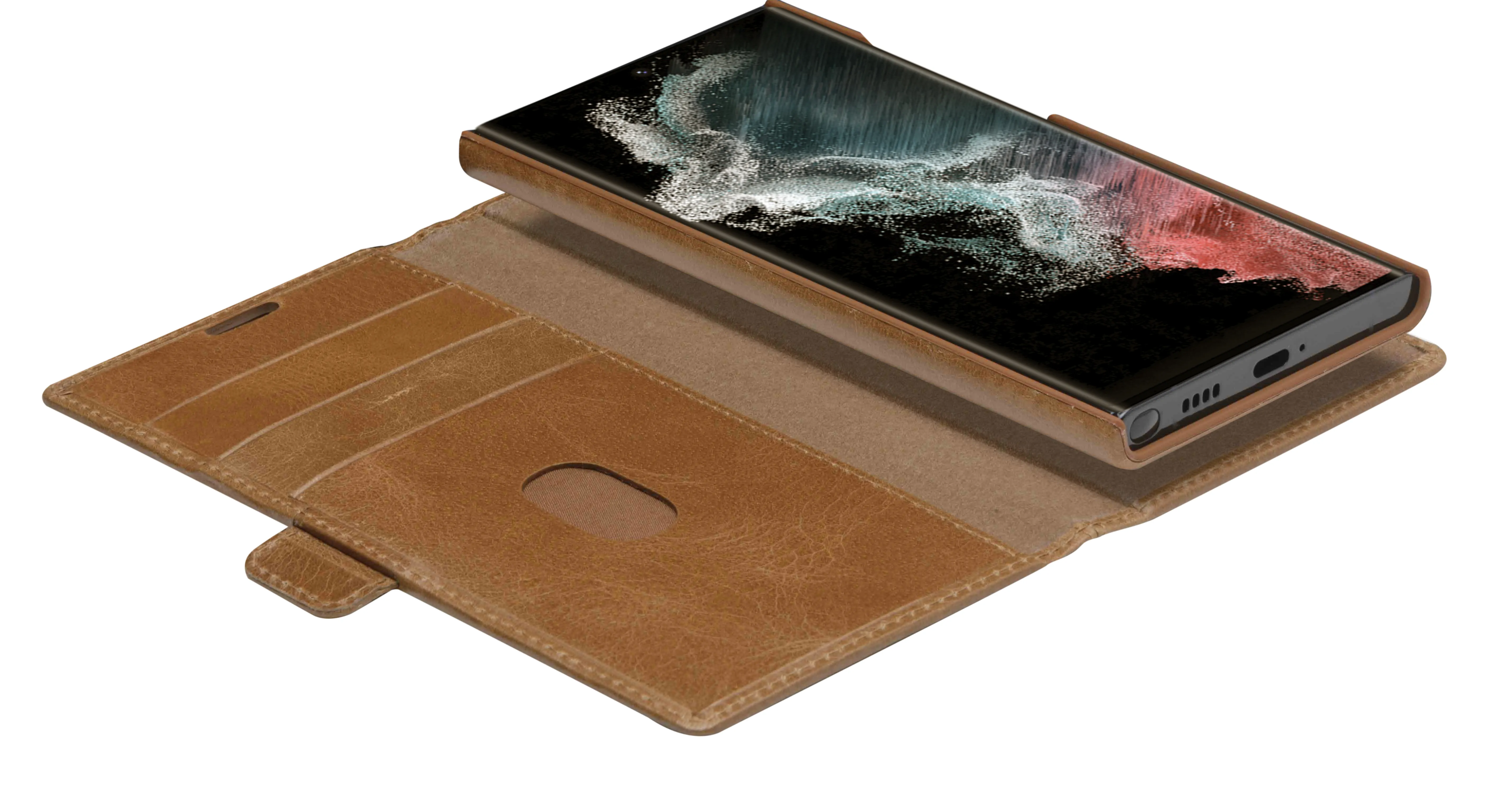 Dbramante1928 Lynge, Galaxy S22 Ultra - Folio Case, Tan