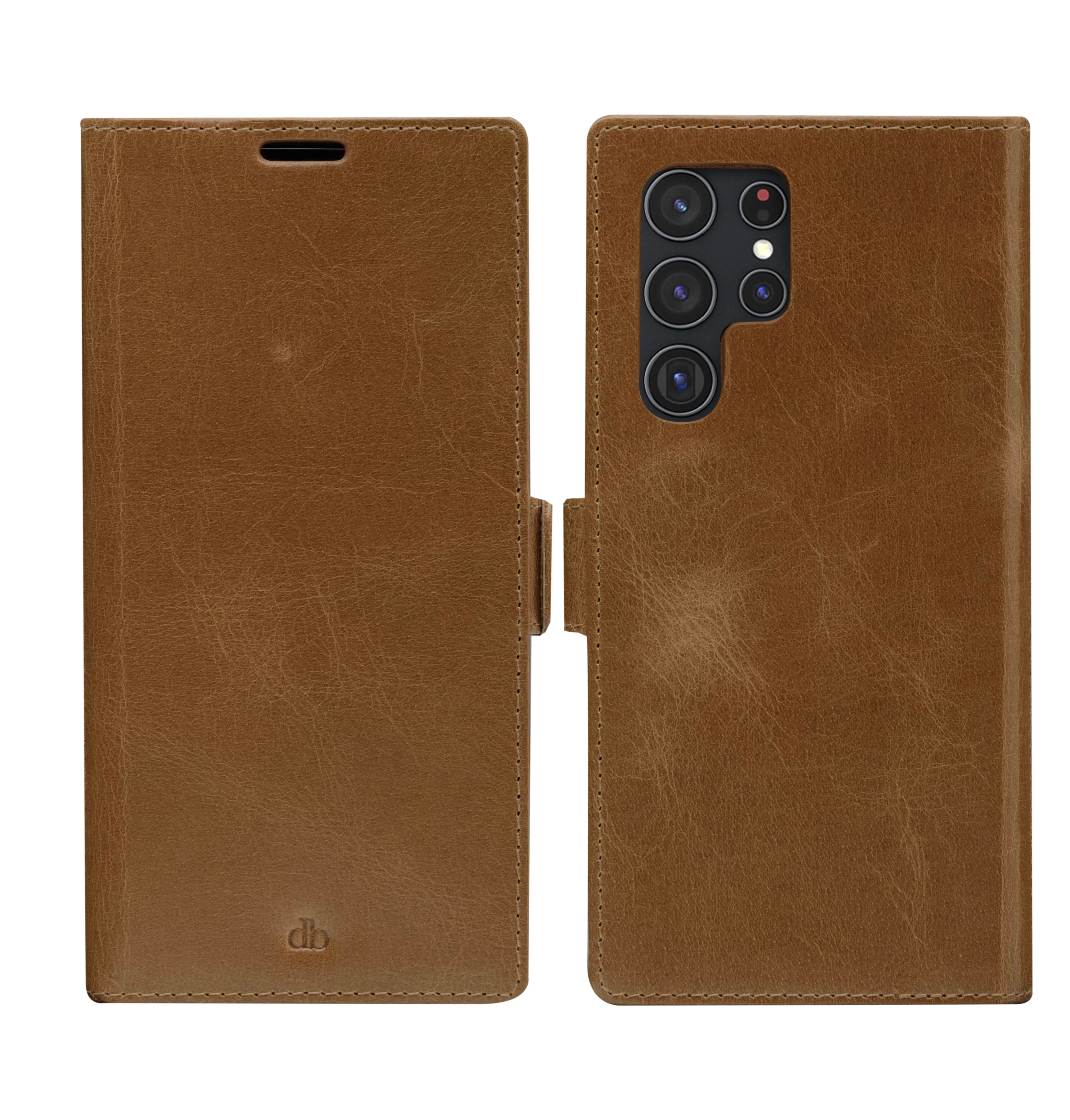 Dbramante1928 Lynge, Galaxy S22 Ultra - Folio Case, Tan