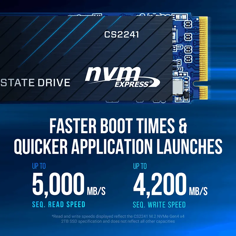 PNY CS2241 2 TB M.2 PCIe 4.0 x4 NVMe SSD