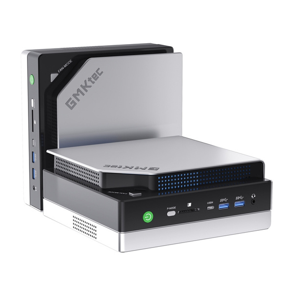 GMKtec EVO-X2 AMD Ryzen AI Max+ 395, 128GB, 128GB SSD, Win 11 Pro Mini PC, Silver