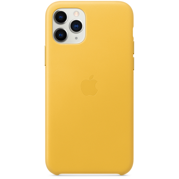 Apple iPhone 11 Pro - Leather Case, Meyer Lemon