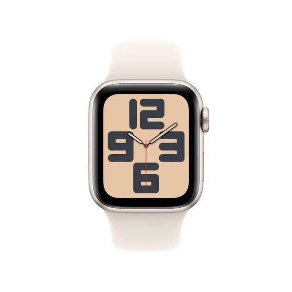 APPLE Watch SE GPS 40mm Starlight Aluminium Case with Starlight Sport Band - M/L