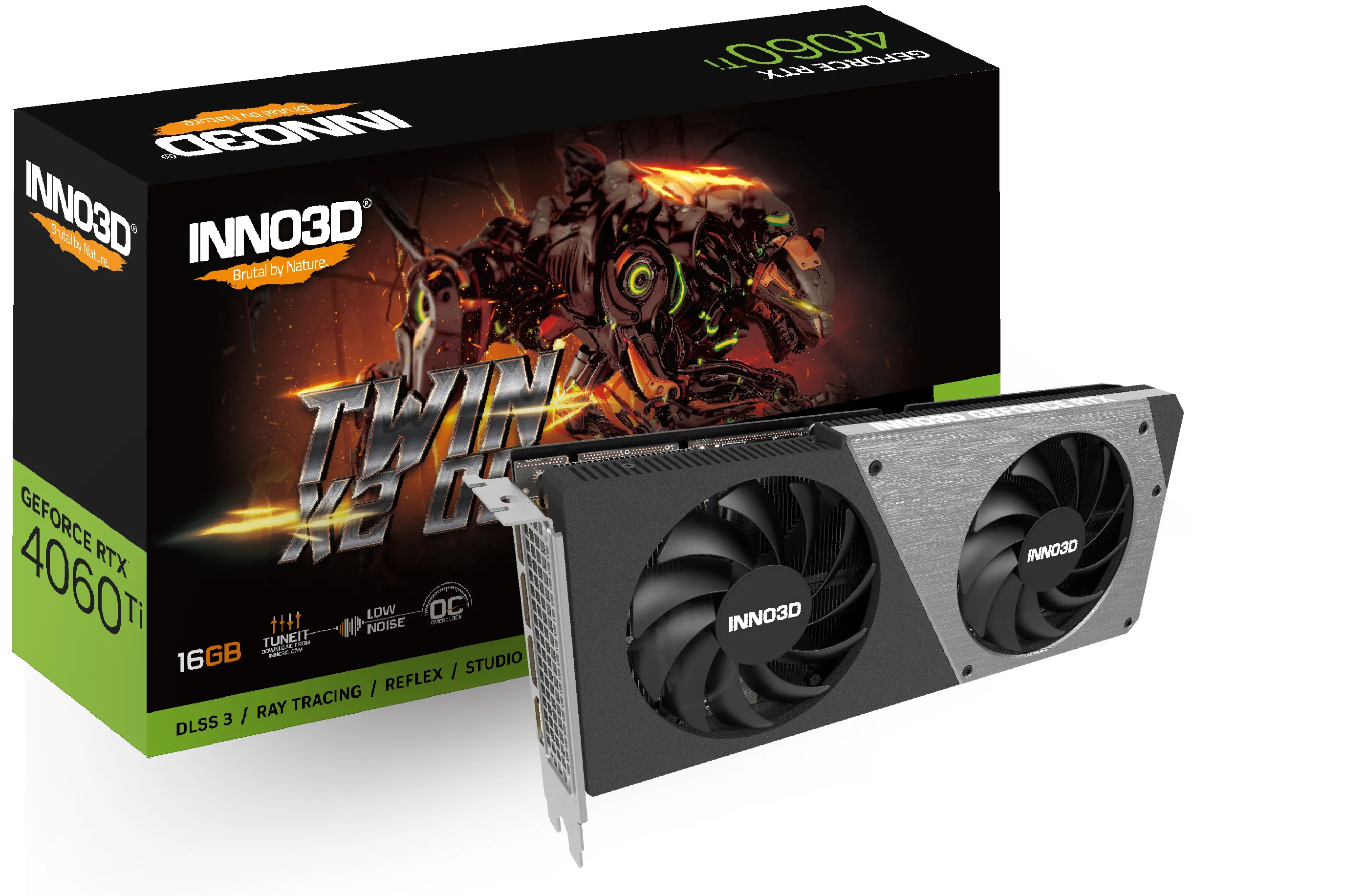 Inno3D GeForce RTX 4060Ti Twin x2 OC 16 Gt -näytönohjain