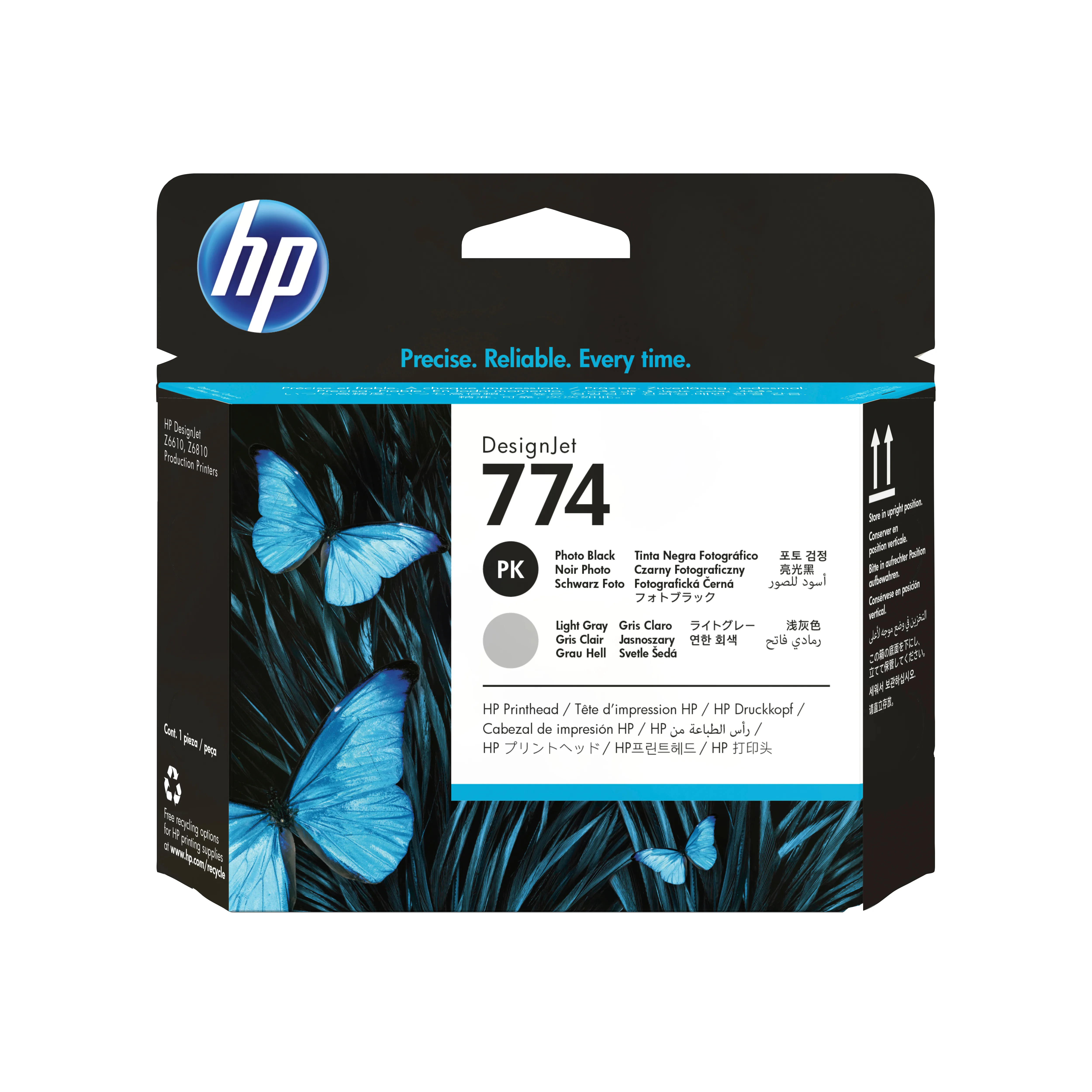 HP 774 Printhead, Photo Black/Light Gray