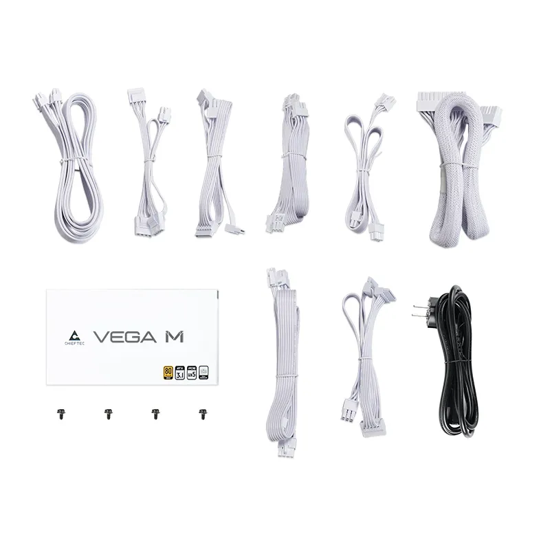CHIEFTEC Vega M White 1000W -virtalähde, 80 Plus Gold