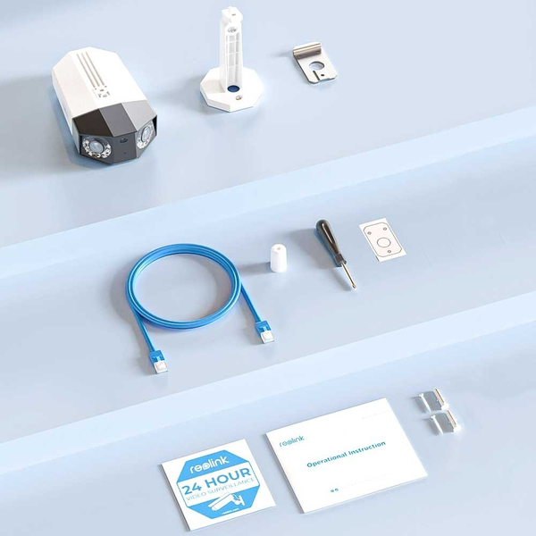 Reolink Smart 2K PoE camera with dual lenses, white - &ouml;vervakningskamera