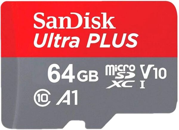 SanDisk Ultra Plus 64 Gt MicroSDXC UHS-I A1 -muistikortti