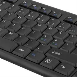 Deltaco TB-122 - wireless keyboard, black