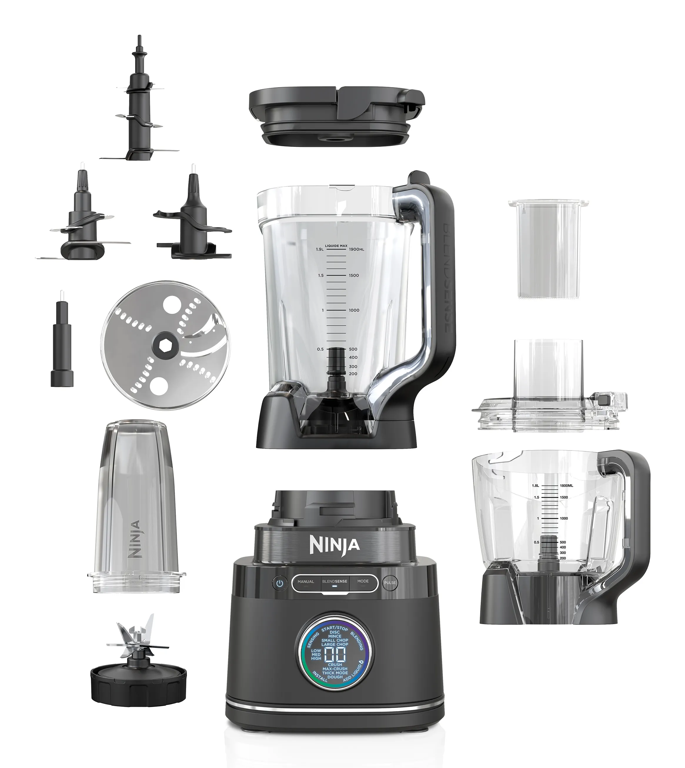 Ninja Detect Power Pro TB401EU 1200 W 2,1 l -tehosekoitin, musta
