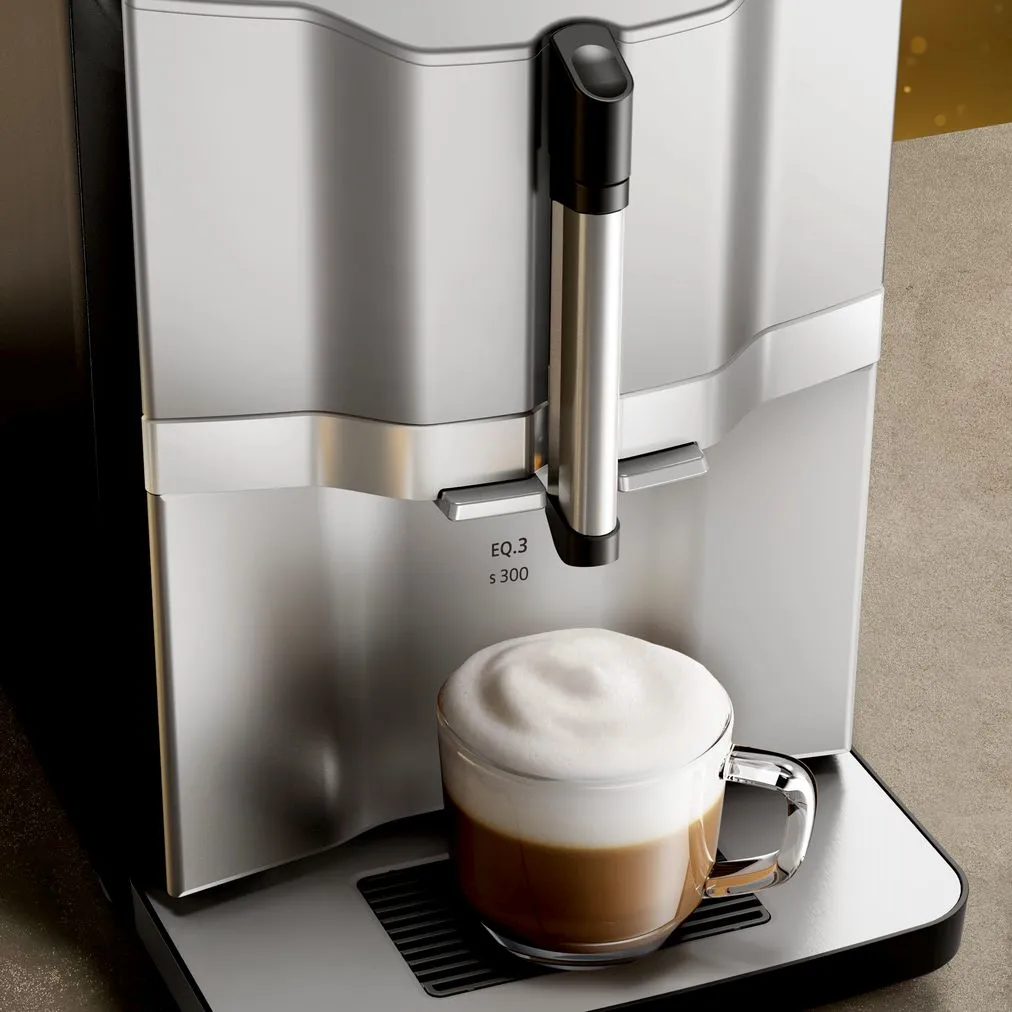 Siemens EQ.300 - coffee maker, fully automatic, Black, Stainless steel