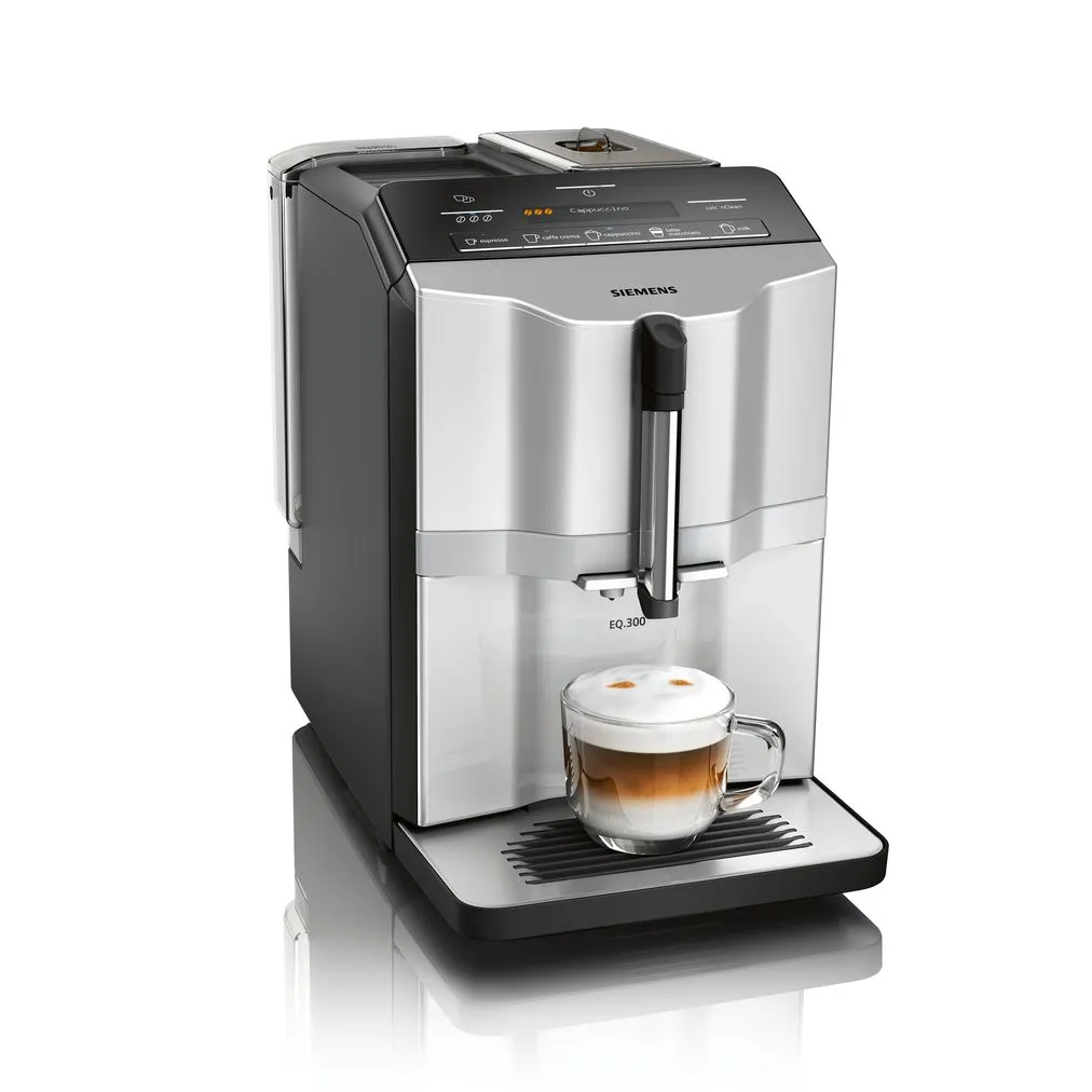 Siemens EQ.300 - coffee maker, fully automatic, Black, Stainless steel