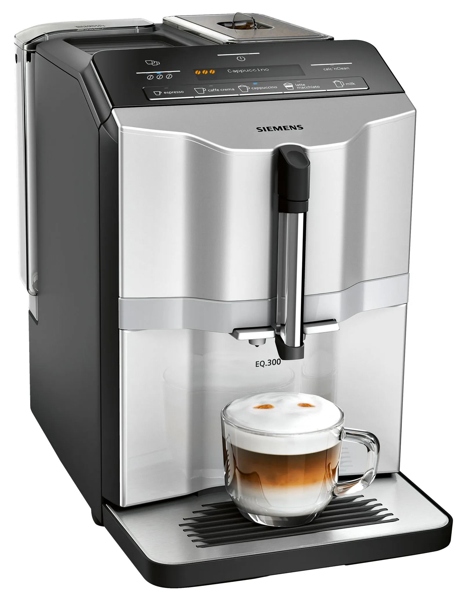 Siemens EQ.300 - coffee maker, fully automatic, Black, Stainless steel