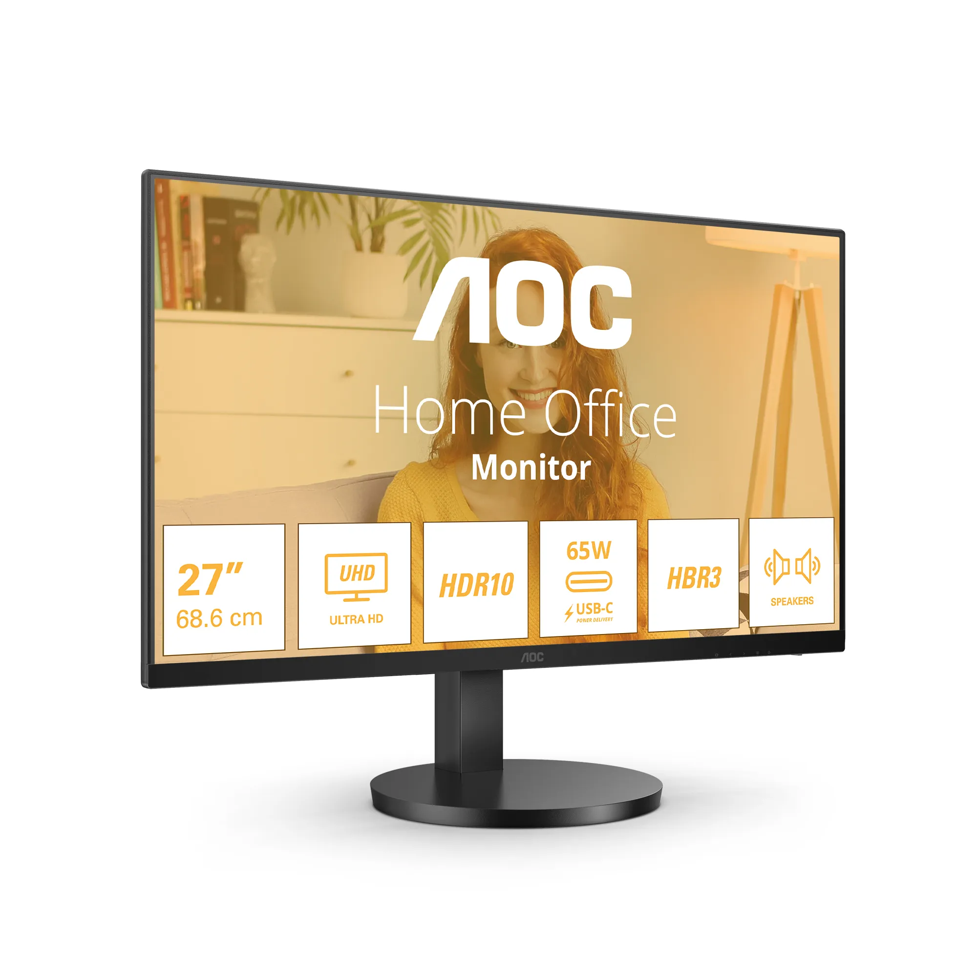 AOC 27" B3 U27B3CF 4K UHD, USB-C, IPS -näyttö