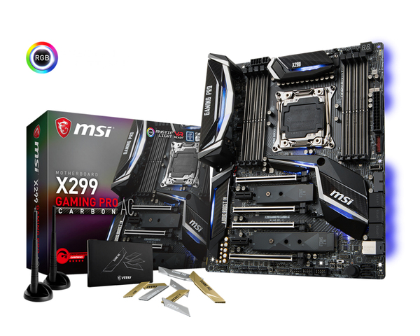 MSI X299 Gaming Pro Carbon AC, ATX moderkort